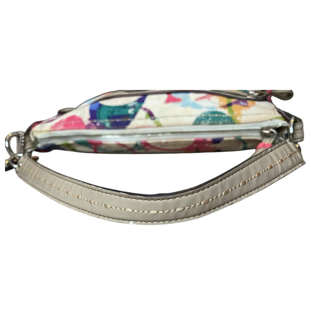 Coach Poppy Stamped C Hippie Signature Bag Colorful Monogram Shoulder Bag - Picture 7 of 11